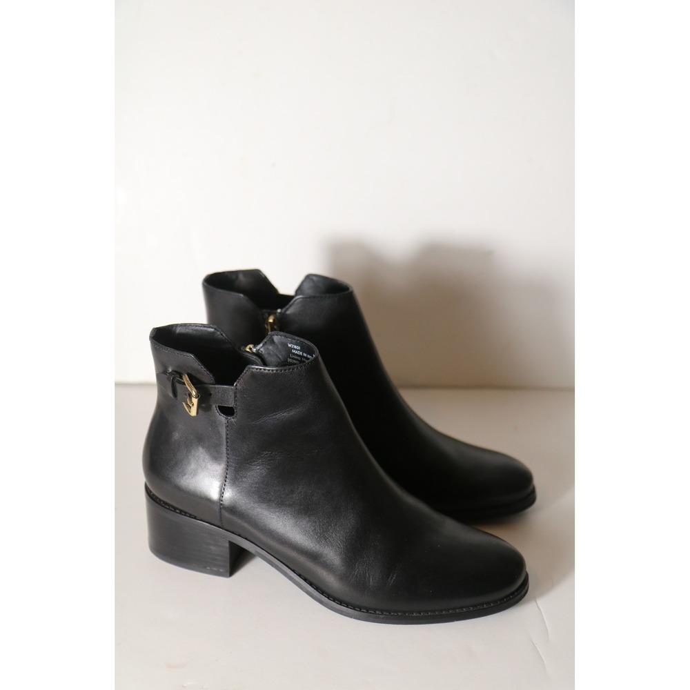 Cole Haan Haidyn Ankle Bootie Womens 9 Black Leather w21601 Classic‎ Neutral